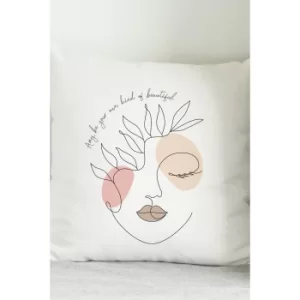 Image of Personalised Grace Fine Line Filled Cushion