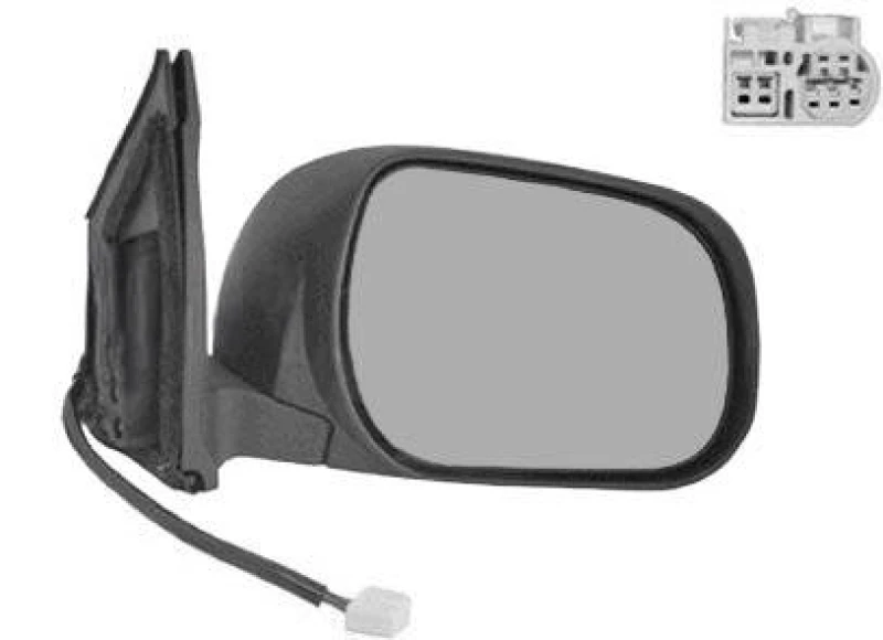 Image of VAN WEZEL 5470806 Wing mirror * HAGUS * Right, Heatable, Over-paintable Outside Mirror (50)