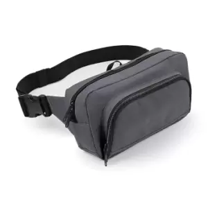 Image of BagBase Organiser Belt / Waistpack Bag (2.5 Litres) (Pack of 2) (One Size) (Graphite Grey)