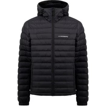 image of J Lindeberg J Thermal Hooded Jacket Mens - Black