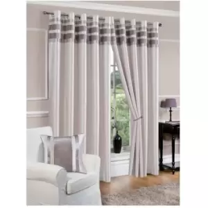 Image of Denver Eyelet Curtain - 90X72 - Silver