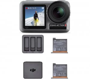 image of DJI Osmo Action Camera Charging Combo - Grey & Black, Grey