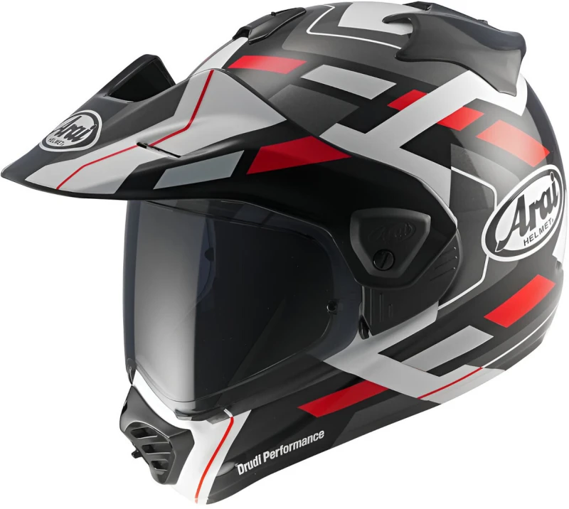 Image of Arai TOUR-X5 Match Enduro Helmet, black-white-red, Size M for Men