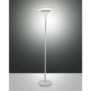 Image of Fabas Luce Vela LED Integrated Floor Lamp White Glass