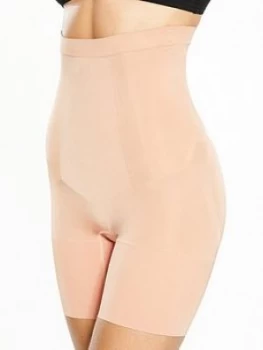 Image of Spanx Spanx Oncore High Waisted Mid Thigh Short Nude Size XL Women