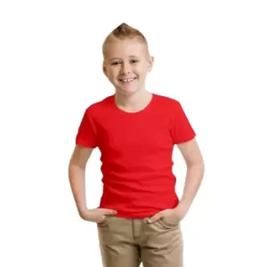 Image of Casual Classic Childrens/Kids Ringspun Tee (12-13 Years (152cm)) (Heather)