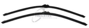 Image of TRUCKTEC AUTOMOTIVE Wiper blade 02.58.416 Windscreen wiper,Window wiper VW,AUDI,MERCEDES-BENZ,Golf V Schragheck (1K1),TOURAN (1T1, 1T2)