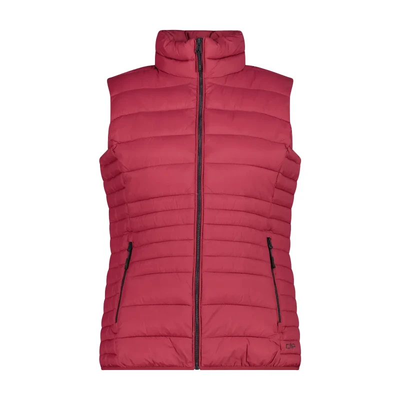 Image of CMP Sleeveless zip-up Sorona puffer jacket For Her CMP Rouge Female S