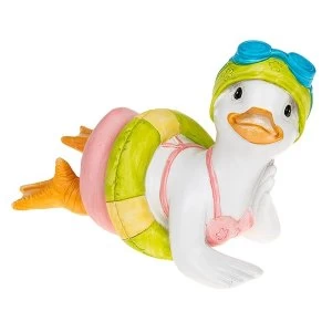 Image of Lido Duck Lying Rubber Ring Ornament