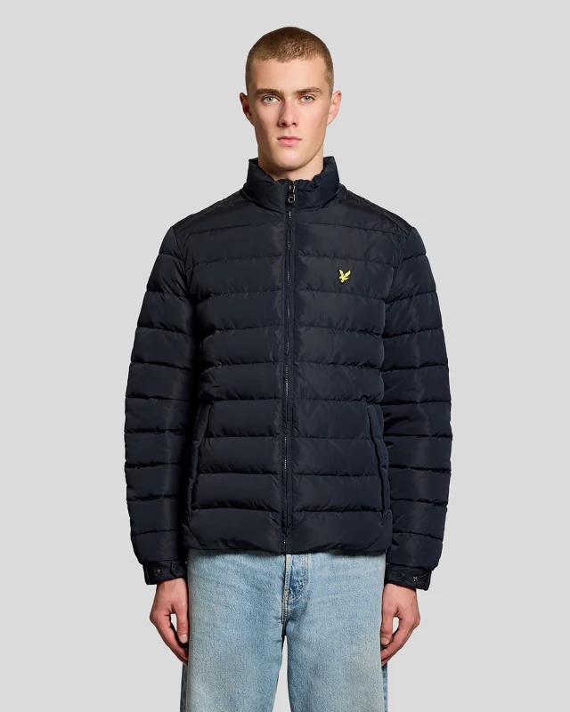 Image of Lyle & Scott Mens Quilted Jacket in Navy