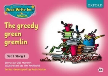 Image of Read Write Inc. Phonics Pink Set 3 Storybooks the Greedy Green Gremlin by Ruth Munton Book