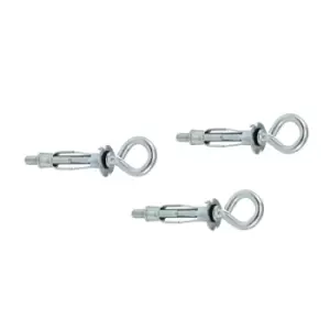 image of Moderix Molly Screw Plasterboard Hollow Eye Anchor Plugs Metal Cavity Wall Fixin