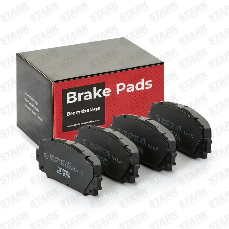 Image of STARK SKBP-0011210 Brake pad set Front Axle, excl. wear warning contact Brake Pad Set,disc brake (402)