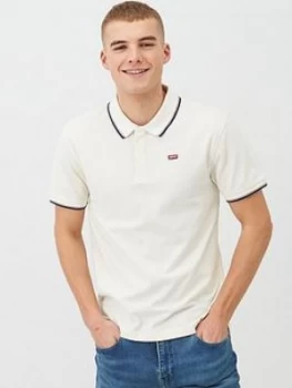 Image of Levis Original Batwing Polo Shirt - White, Size S, Men