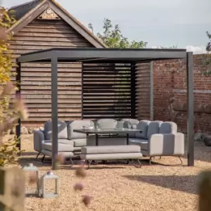Image of Gallery Direct Wellington Pergola Black 3000x4000mm