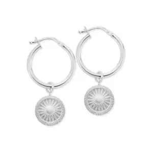 image of ChloBo Sterling Silver Sun Catcher Hoop Earrings