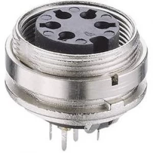 Image of DIN connector Socket vertical vertical Number of pins 8 Silver Lumberg KGR 81