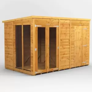 Image of 10X6 Power Pent Summerhouse Combi Including 4ft Side Store