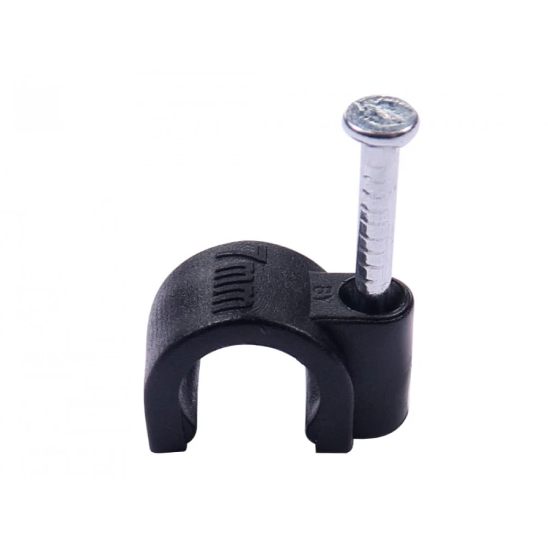 Image of Cables Direct CDL 50 Pack of 7mm Cable Clips Blk