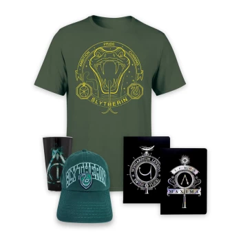 image of Mega Magic Harry Potter Bundle - Slytherin - 11-12 Years - Forest Green