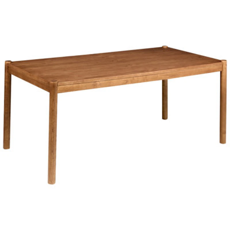 Image of Beliani Dining Table Fondis Dark Oak 180 Cm 80 Cm