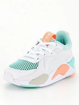 image of Puma Rs-X Soft Case Childrens Trainers - White Multi