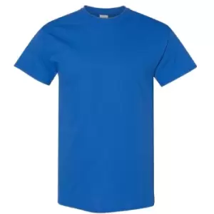 image of Gildan Mens Heavy Cotton Short Sleeve T-Shirt (Pack Of 5) (2XL) (Royal)