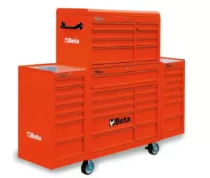 image of Beta Tools C38C-R Mobile Roller Cab Unit - 33 drawers Red 038000202