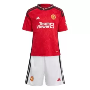 Image of adidas Manchester United Home Minikit 2023 2024 Infants - Red