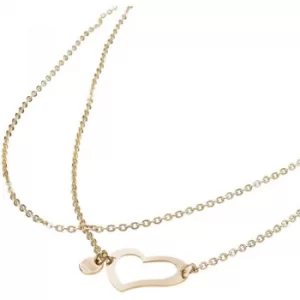 image of Ladies STORM PVD Gold plated Heart Necklace