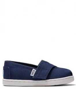 Toms Toddler Alpargata Canvas Shoe - Navy