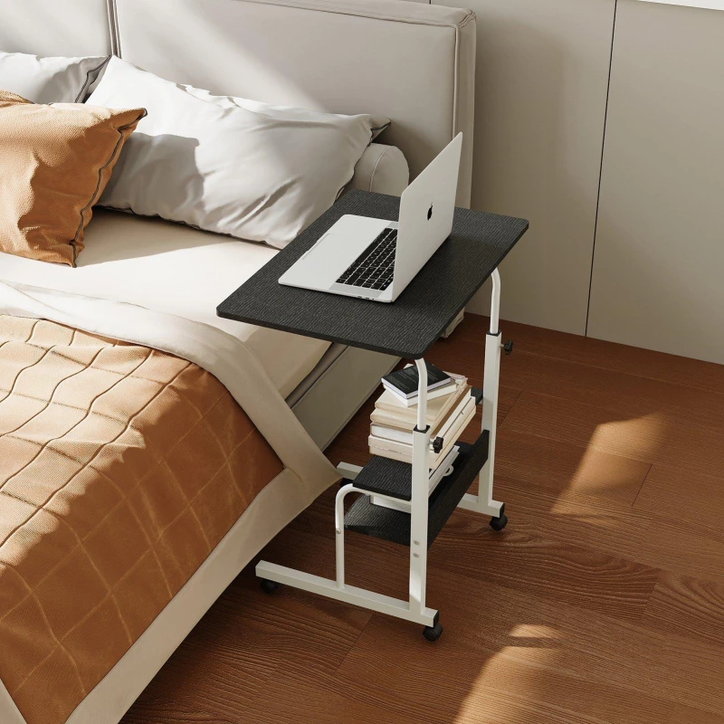 Image of Kabinet UK Height Adjustable Mobile Overbed Table Black unisex One Size