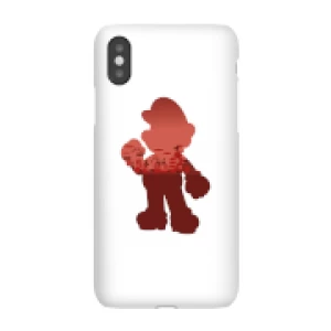 image of Nintendo Super Mario Mario Silhouette Phone Case - iPhone X - Snap Case - Gloss