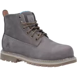 Image of Amblers Safety Womens AS105 Mimi Leather Safety Boots (3 UK) (Grey)