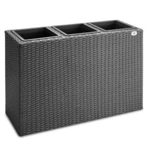 image of Poly Rattan Planter 83x30.5x60cm