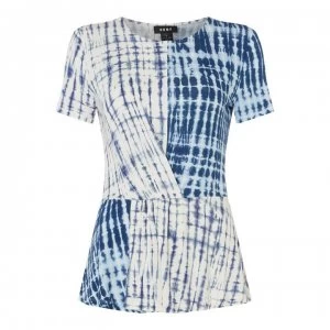 Image of DKNY Contrast Dye Top - Inidgo Combo