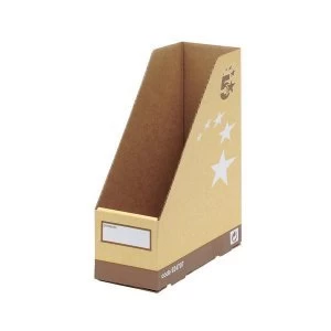 image of 5 Star Elite Magazine File Quick assembly A4 Plus Sand Pack 10