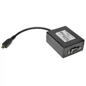 Image of Tripp Lite P131-06N-MICROA Micro HDMI to VGA Adapter Video Converter with Audio for Smartphones/Tablets/Ultrabooks (M/F) 6-in. (15.24 cm)