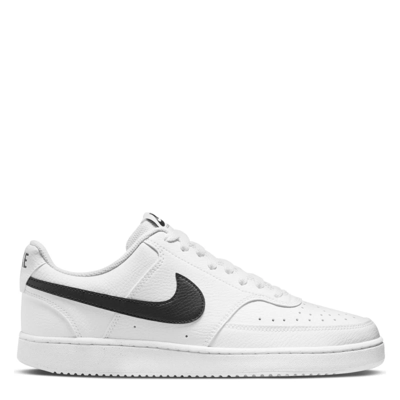 Image of Nike Court Vision Low Trainers Mens White/Black male 6 (39)