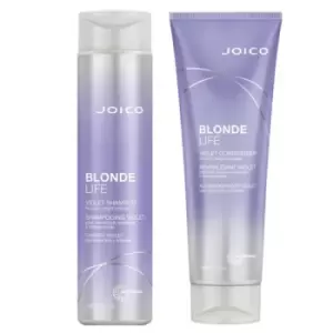 image of Joico Blonde Life Violet Shampoo & Conditioner Holiday Duo 300ml+250ml