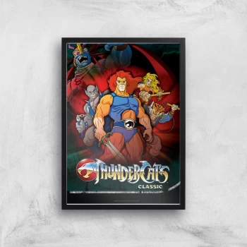 Thundercats Giclee Art Print - A4 - Black Frame