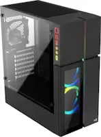 Image of Aerocool Playa Midi-Tower, Tempered Glass - Black