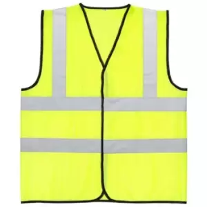 image of Warrior Unisex Adult Mesh Hi-Vis Waistcoat (4XL) (Fluorescent Yellow) - Fluorescent Yellow