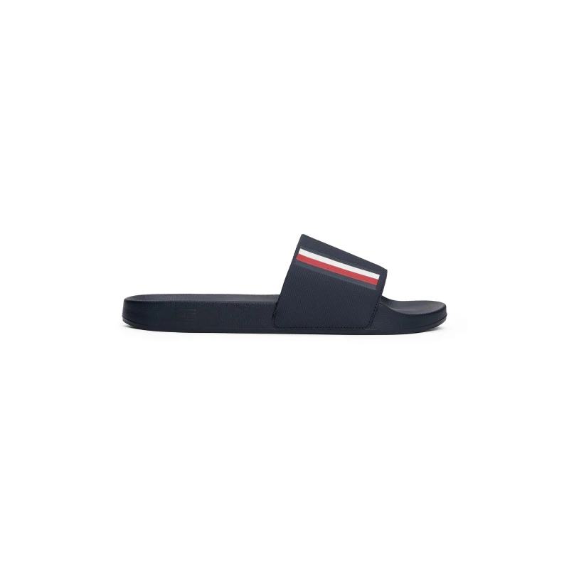 Image of Tommy Hilfiger Mens Water Resistant Moulded Footbed Pool Sliders Desert Sky male 7 (41)