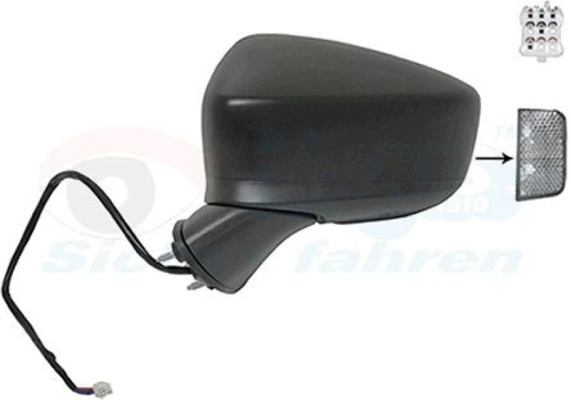 Image of VAN WEZEL Wing mirror VAN WEZEL 2749805