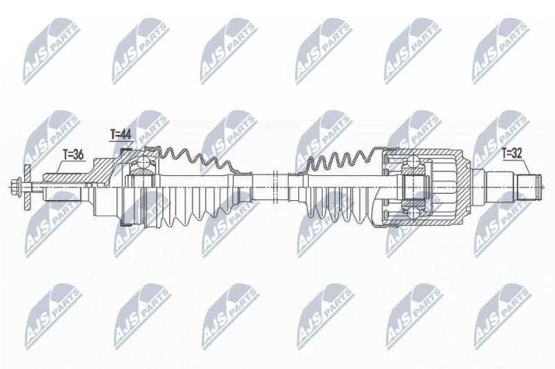 Image of NTY Drive shaft NTY NPW-VV-141