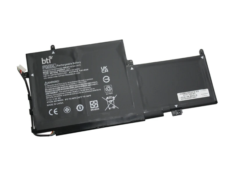 Image of BTI HSTNN-LB7C compatible 65Wh 3-cell battery for HP SPECTRE 15-AP