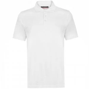 image of Pierre Cardin Plain Polo Shirt Mens - White