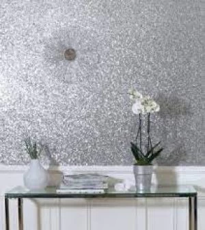 Image of Arthouse Sequin Sparkle White Wallpaper