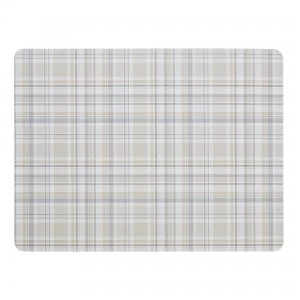 Image of Denby Elements Checks Natural 6Pc Placemats